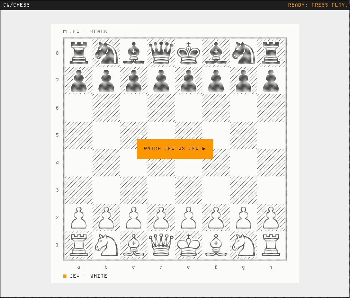 Chess, a screenshot